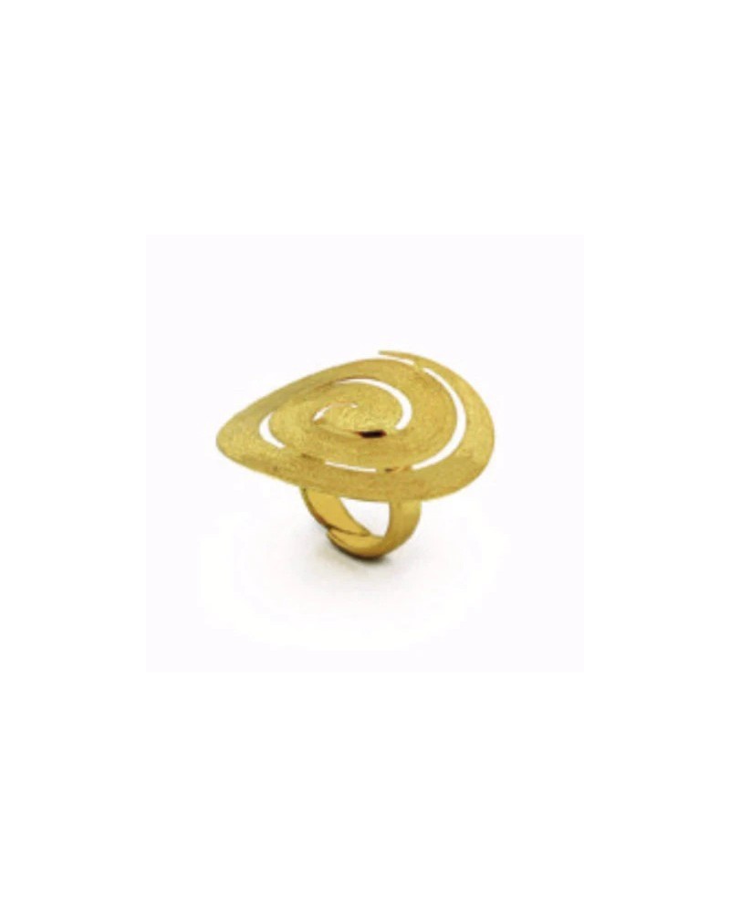 Anello Stefano Patriarchi Spirale in Argento Placcato Oro