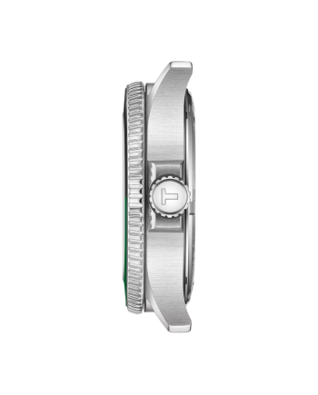 Orologio Tissot Seastar 1000 GMT 40 mm con Quadrante Nero e Cinturino in Acciaio