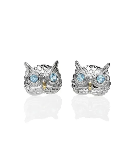 Gemelli de'Nobili Civette Media Azzurra in Argento
