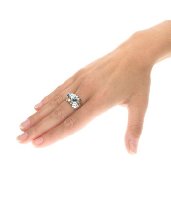 de'Nobili Civetta Ring in Silver and Blue Topaz