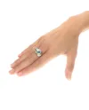 Bague Civetta de'Nobili en argent et topaze bleue