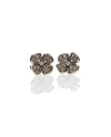 de'Nobili Medieval Earrings in Silver Jujube Smoky Quartz