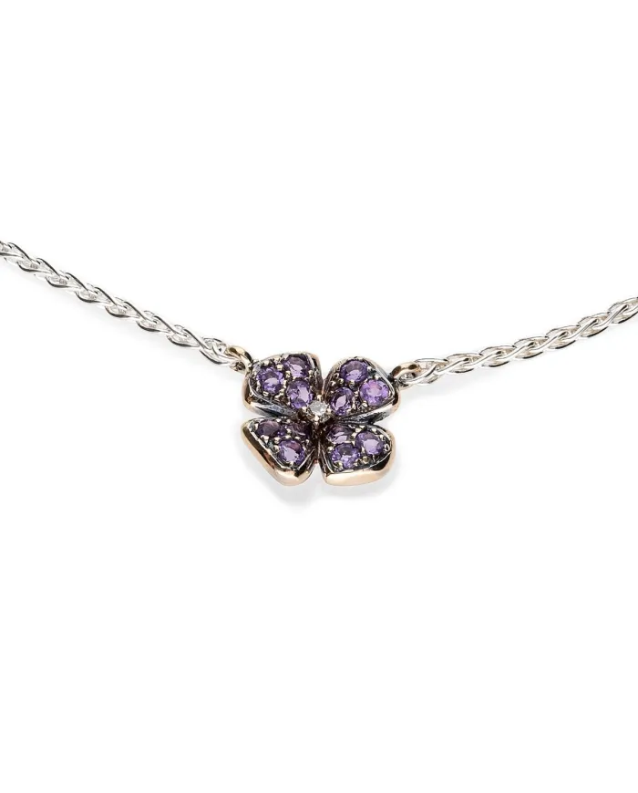 Small Necklace de'Nobili Medieval Jujube Amethysts