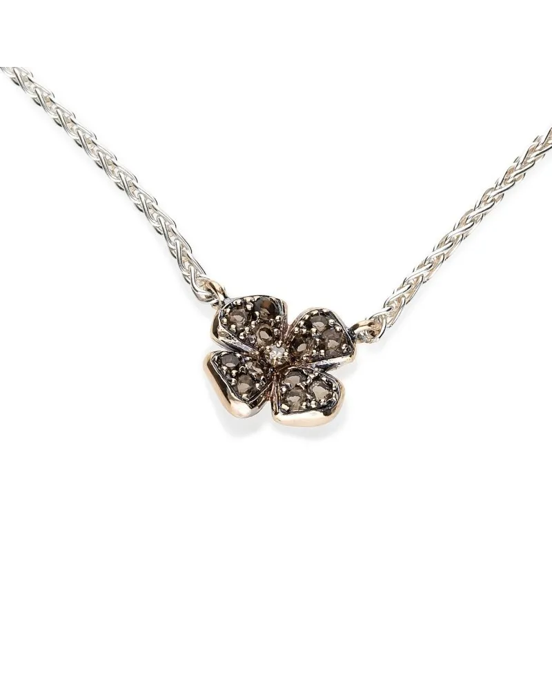 Collana Piccola de'Nobili Medievale Giuggiola Quarzi Fumé