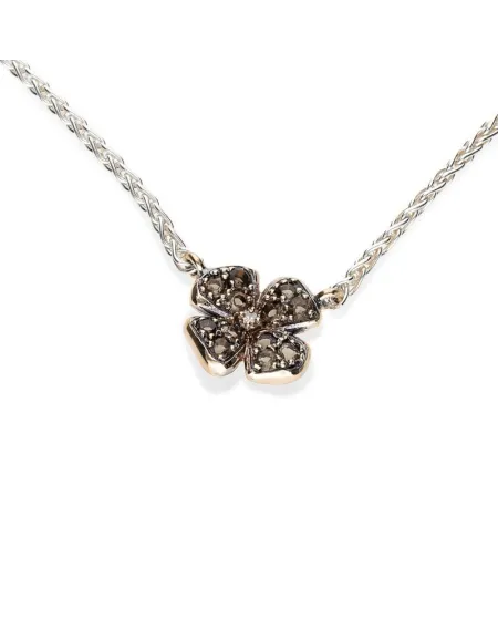 Collana Piccola de'Nobili Medievale Giuggiola Quarzi Fumé