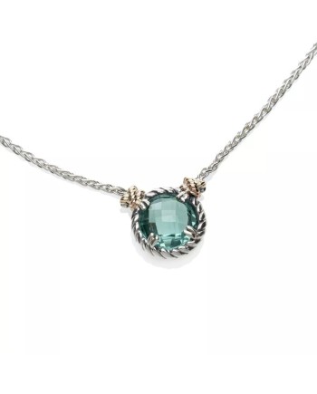 Collana de'Nobili Nodi Intreccio con Pietra Verde