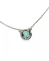 Collana de'Nobili Nodi Intreccio con Pietra Verde
