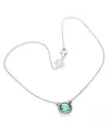 Collana de'Nobili Nodi Intreccio con Pietra Verde