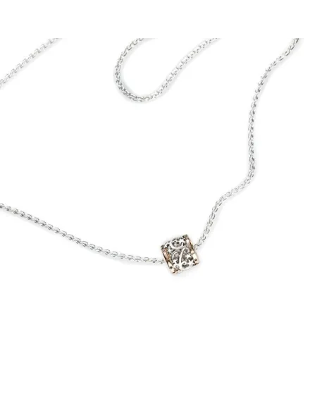 de'Nobili Stardust Necklace in Silver Small Circle