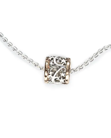 de'Nobili Stardust Necklace in Silver Small Circle