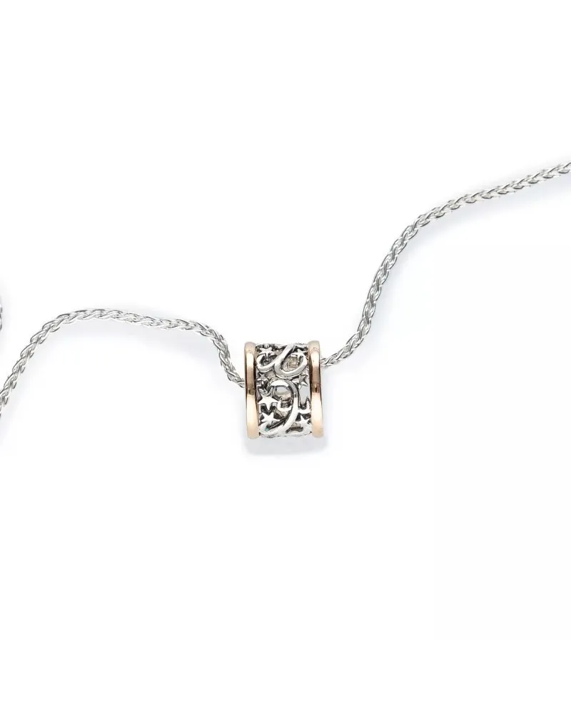 Collana de'Nobili Polvere di Stelle in Argento Cerchio Medio