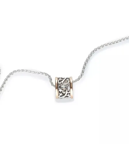 Collana de'Nobili Polvere di Stelle in Argento Cerchio Medio