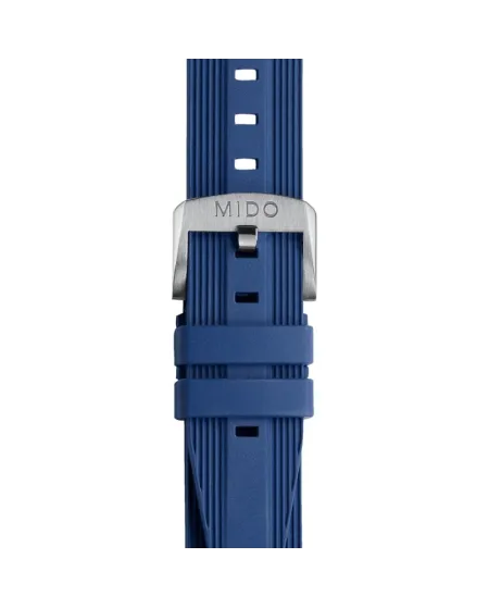 Bracelet en caoutchouc bleu Mido pour Ocean Star 39 - 20 mm