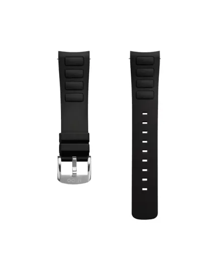 Cinturino Mido In Gomma Nera per Multifort TV Big Date - 22 mm