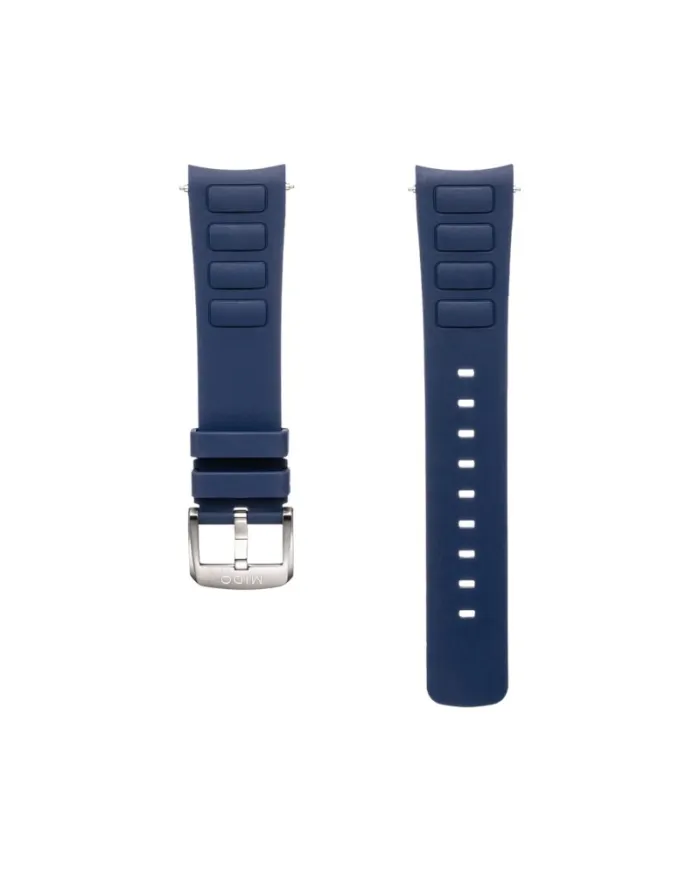 Bracelet en caoutchouc bleu Mido pour Multifort TV Big Date - 22 mm