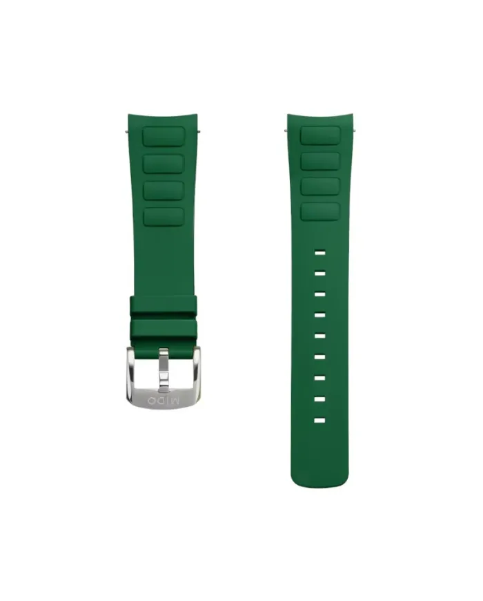 Cinturino Mido In Gomma Verde per Multifort TV Big Date - 22 mm