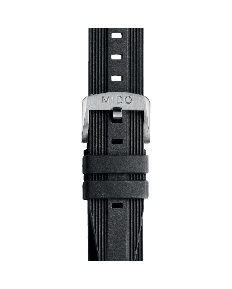 Mido Black Rubber Strap for Ocean Star 39 20 mm
