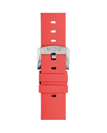 Bracelet en caoutchouc rouge Mido pour Multifort TV Big Date - 22 mm