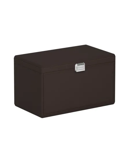 Chargeur de montre Time Box 7 en cuir chocolat/marron