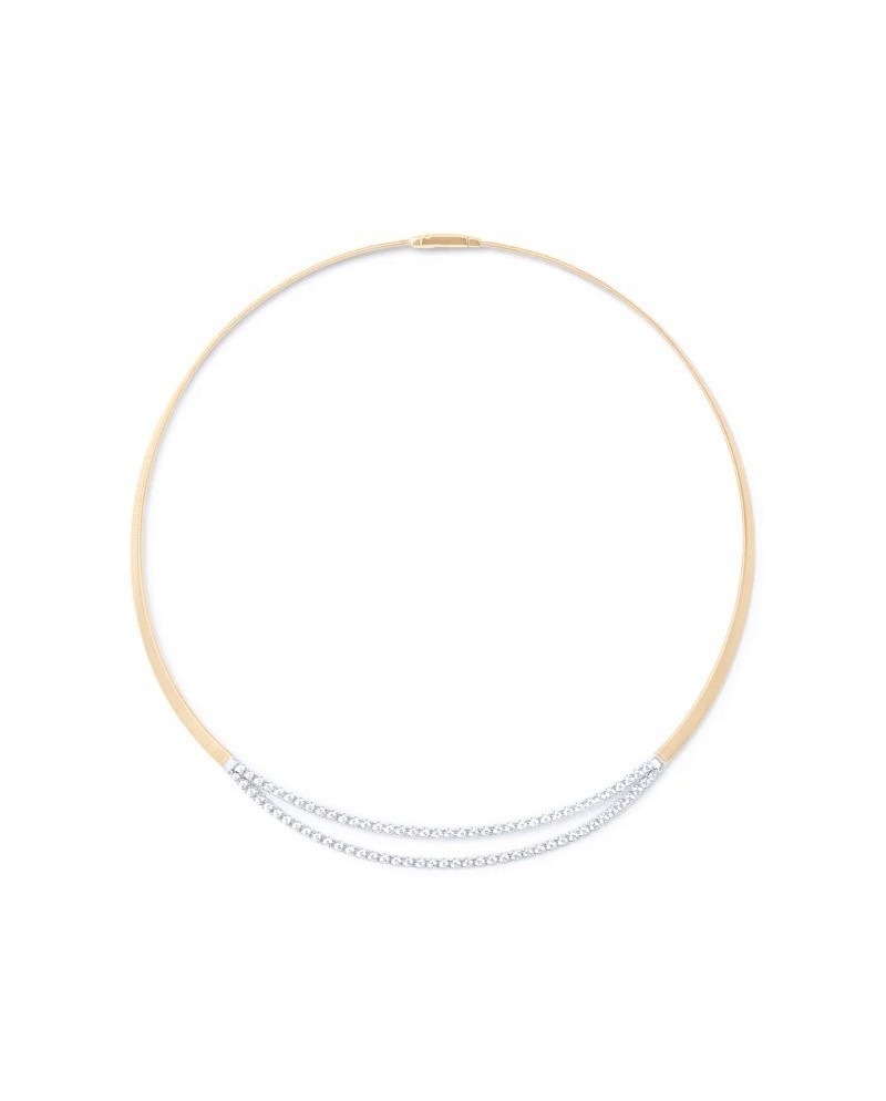 Collana Marco Bicego Masai in Oro Giallo con 2 Tennis di Diamanti