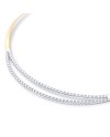 Marco Bicego Masai Necklace in Yellow Gold with 2 Diamond Tennis