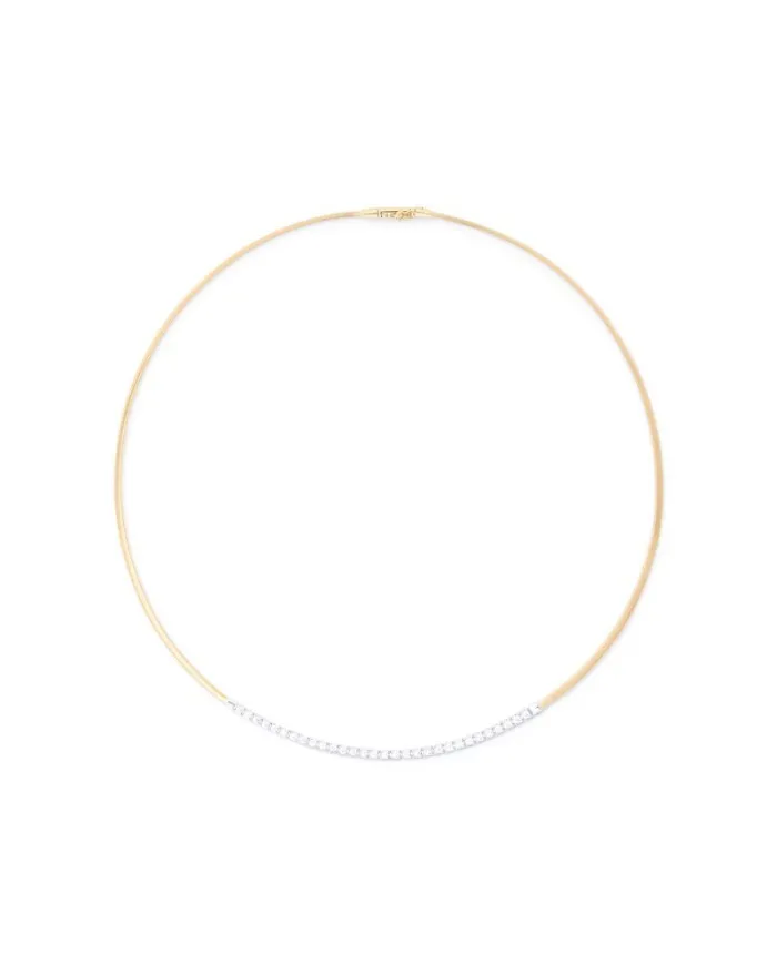 Collier Marco Bicego Masai en or jaune avec tennis en diamant