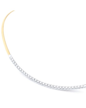Marco Bicego Masai Necklace in Yellow Gold with Diamond Tennis
