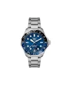 Orologio Tag Heuer Aquaracer Professional 300 GMT con Quadrante Blu e Cinturino in Acciaio