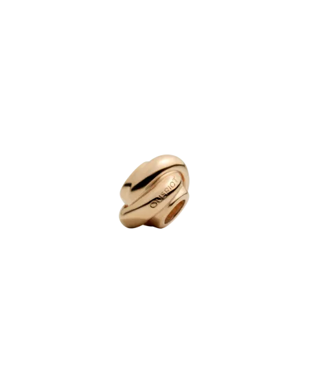 diviseur de bracelet queriot grand noeud en or rose 9 carats