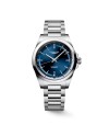 Longines Conquest Watch with Blue Dial and Steel Strap 38mm