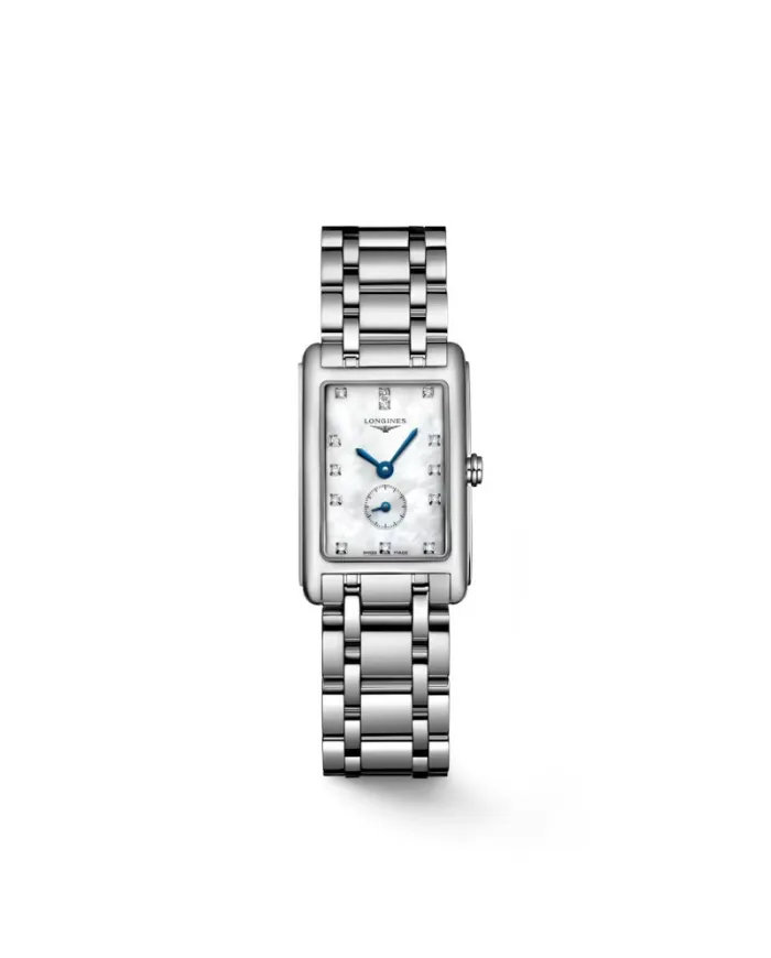 Longines DolceVita Watch with Mother of Pearl Dial and Diamonds