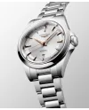 Longines Conquest Watch with Silver Dial and 30mm Steel Strap