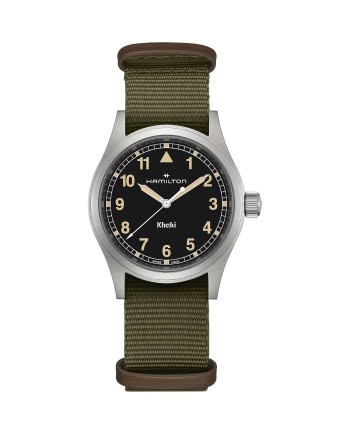 Orologio Hamilton Khaki Field Quartz Nero con Cinturino Nato