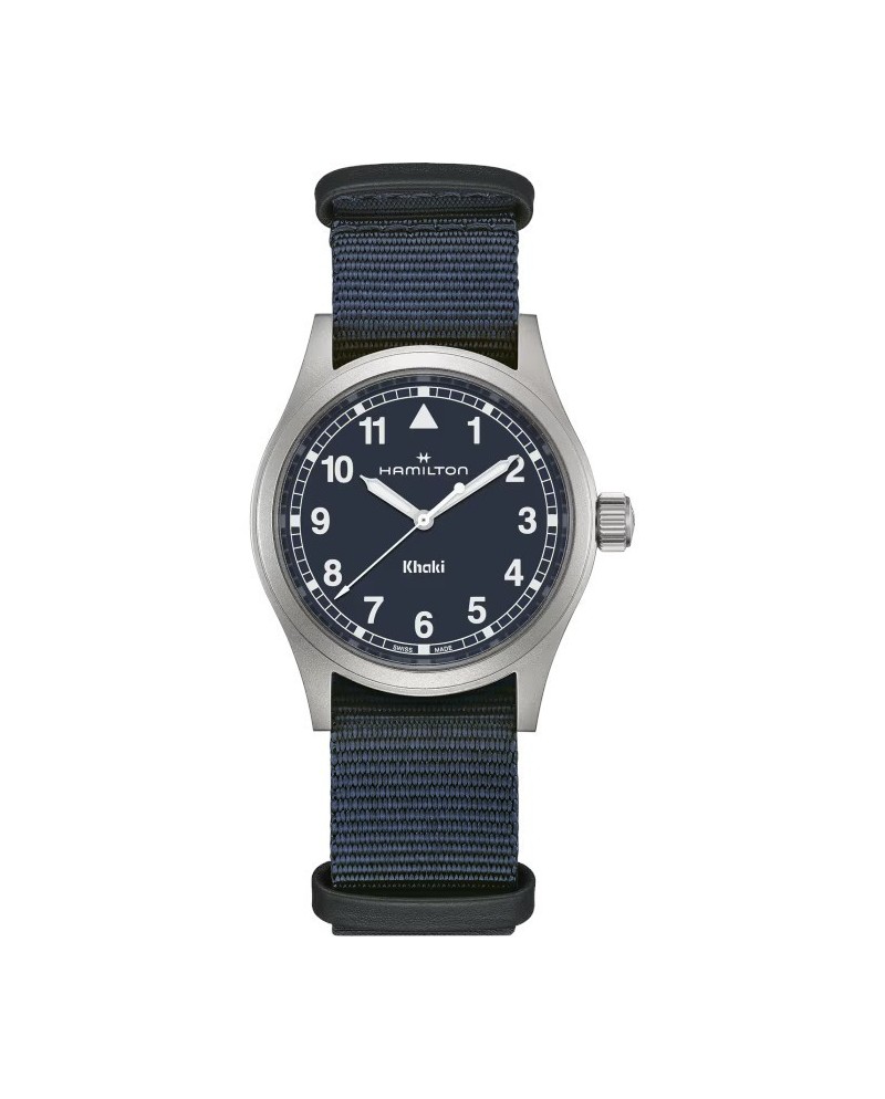 Orologio Hamilton Khaki Field Quartz Blu con Cinturino Nato