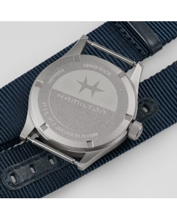 Hamilton Khaki Field Quartz Blue Nato Strap Watch