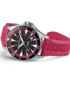 Montre Hamilton Khaki Navy Scuba Auto avec bracelet en caoutchouc rose
