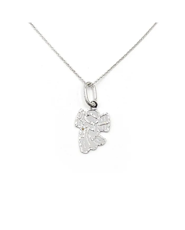 Casella Gioielli White Gold Choker with Little Angel