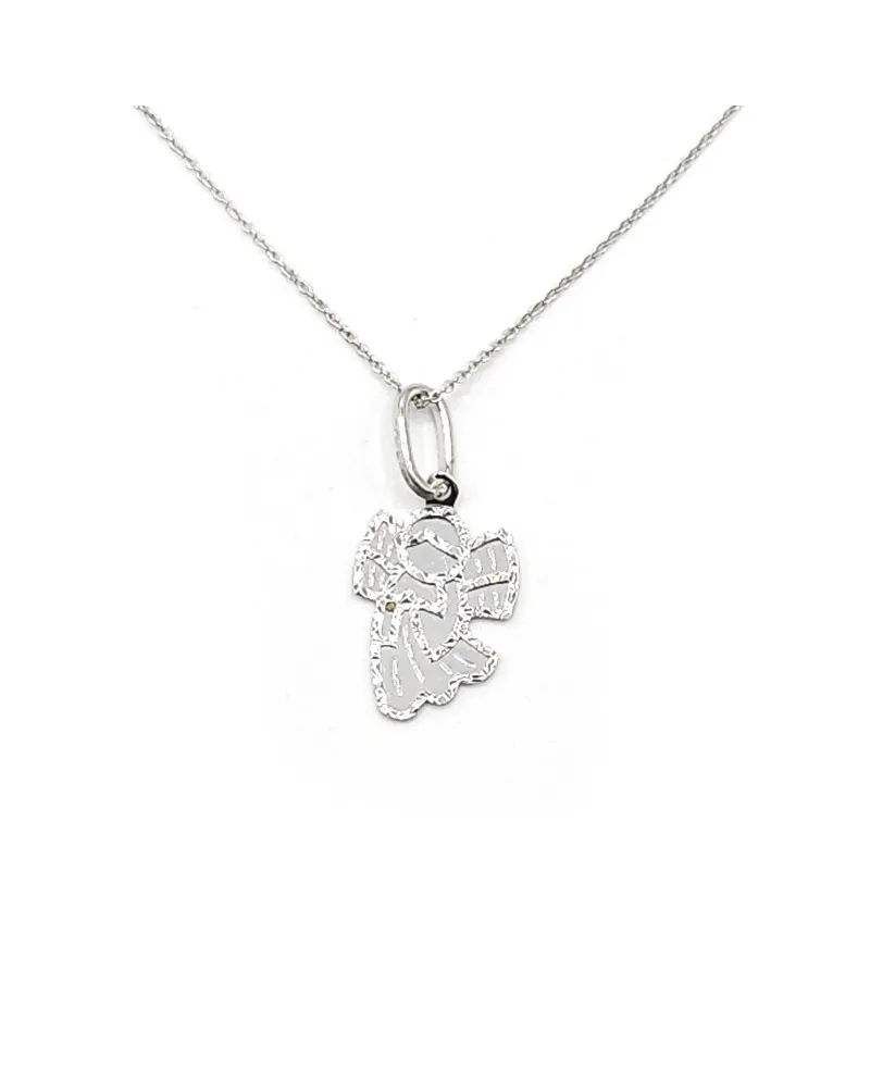 Casella Gioielli White Gold Choker with Little Angel