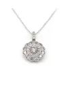 Casella Gioielli Choker Necklace in White Gold with Pavé Zirconia