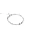 Casella Gioielli Choker in White Gold with Circle Pendant