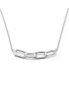 Casella Gioielli White Gold Choker with Chain Pendant