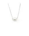 Girocollo Casella Gioielli in Oro Bianco con Perla