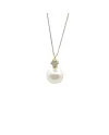 Girocollo Casella Gioielli in Oro Bianco con Perla e Zircone