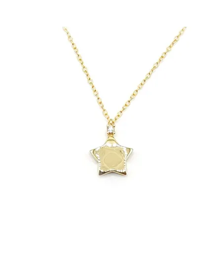 Collier ras du cou en or jaune avec étoile Casella Gioielli