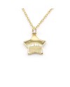 Collier ras du cou en or jaune avec étoile Casella Gioielli