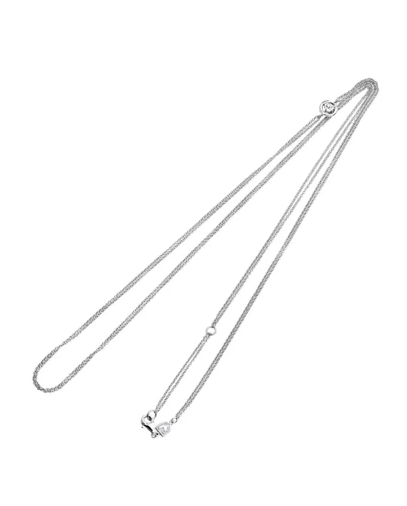 Collana rolò doppia Chantecler con intercalare Galletto in oro bianco