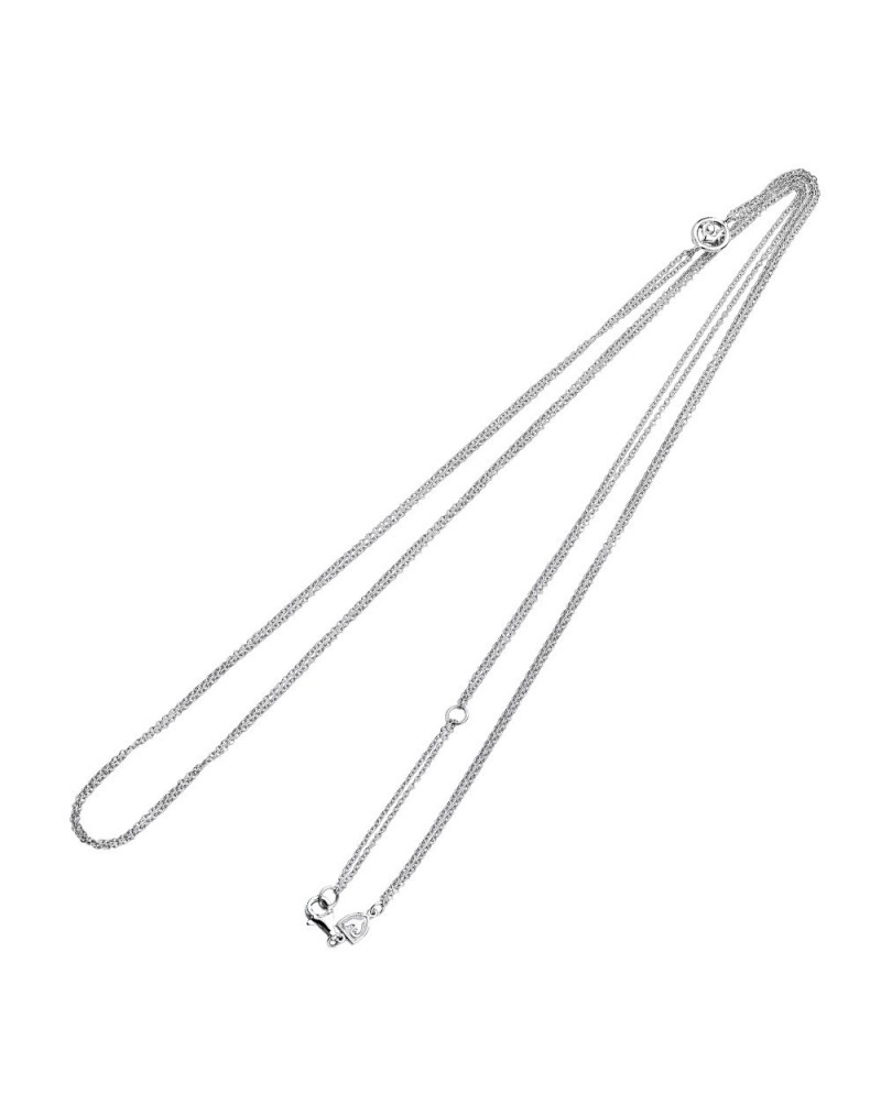 Collier Chantecler double rolo avec intercalaire Coq en or blanc