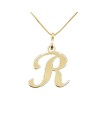 Casella Gioielli Yellow Gold Choker with Letter "R"