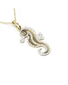 Casella Gioielli Choker in Two-Tone Gold with Seahorse