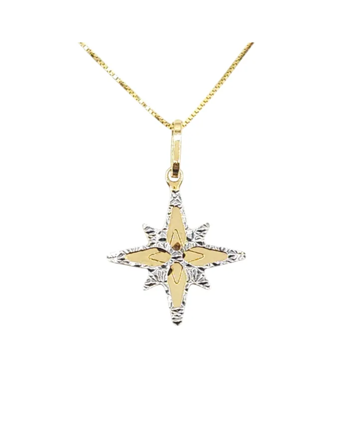 Casella Gioielli Choker in Two-Tone Gold with Compass Rose